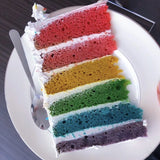 Vegan Rainbow Layers Cake