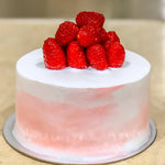 Vegan Vanilla Raspberry Cake