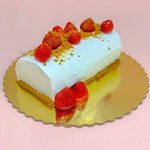 Vegan Vanilla Strawberry Swiss Roll (1 kg)