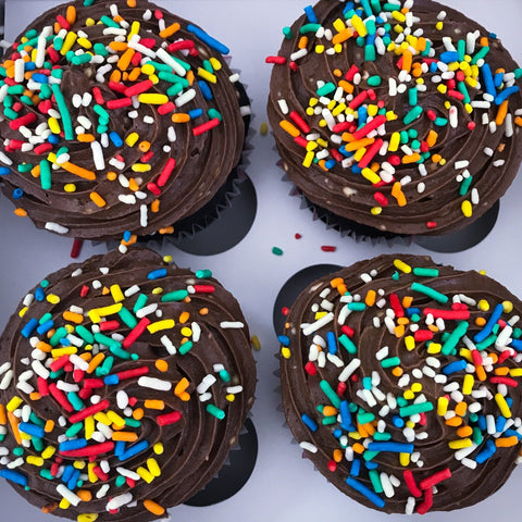 Vegan dark chocolate cupcakes
